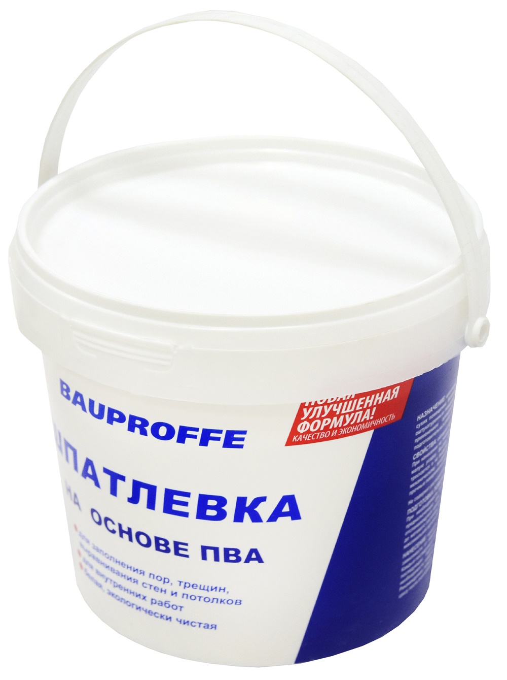 Шпатлевка на основе ПВА BAUPROFFE белая 3 кг